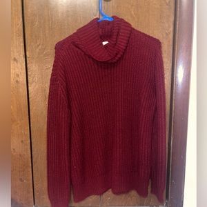 Pink Republic Red Knit Sweater. Size medium.